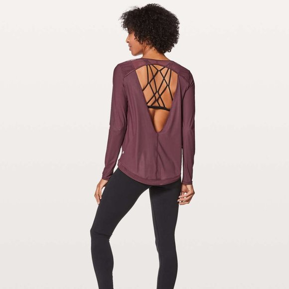 LULULEMON Mix and Mesh Long Sleeve - Picture 1 of 5